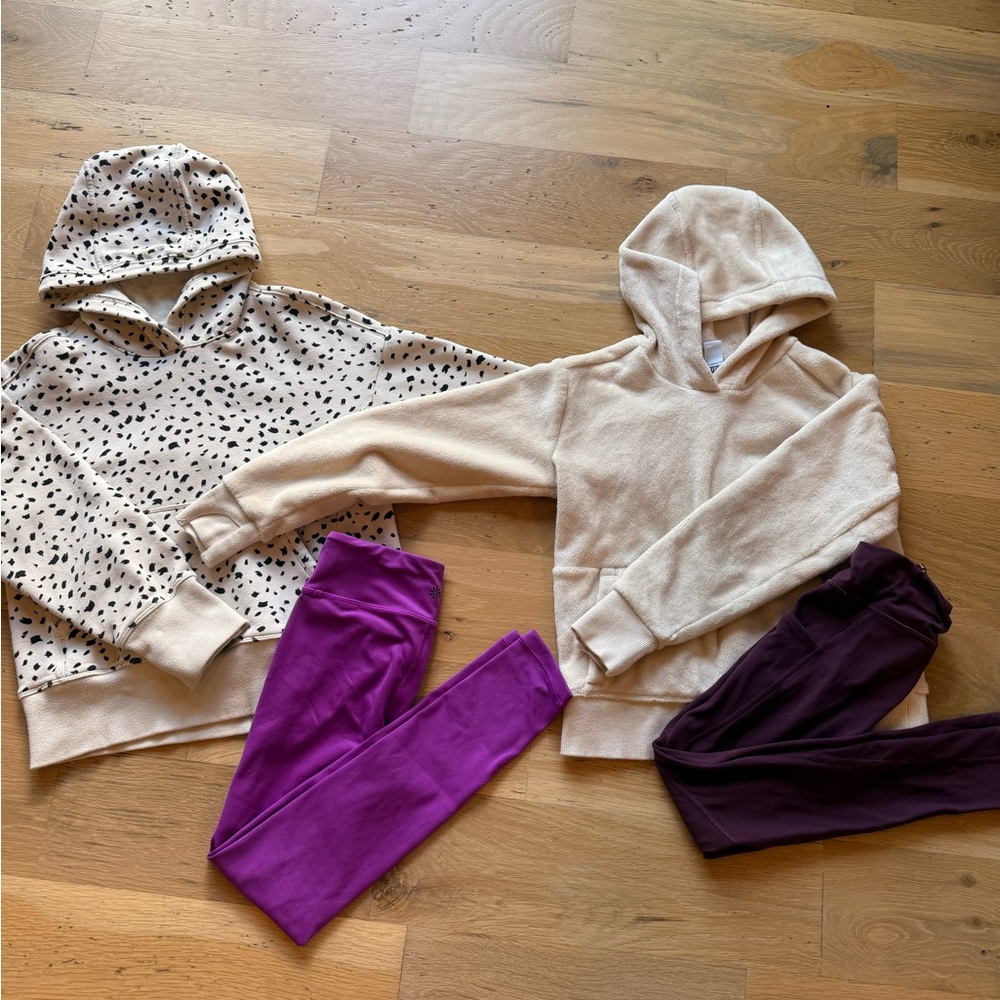 Athleta girl Cozy Hoodies and Leggings Set